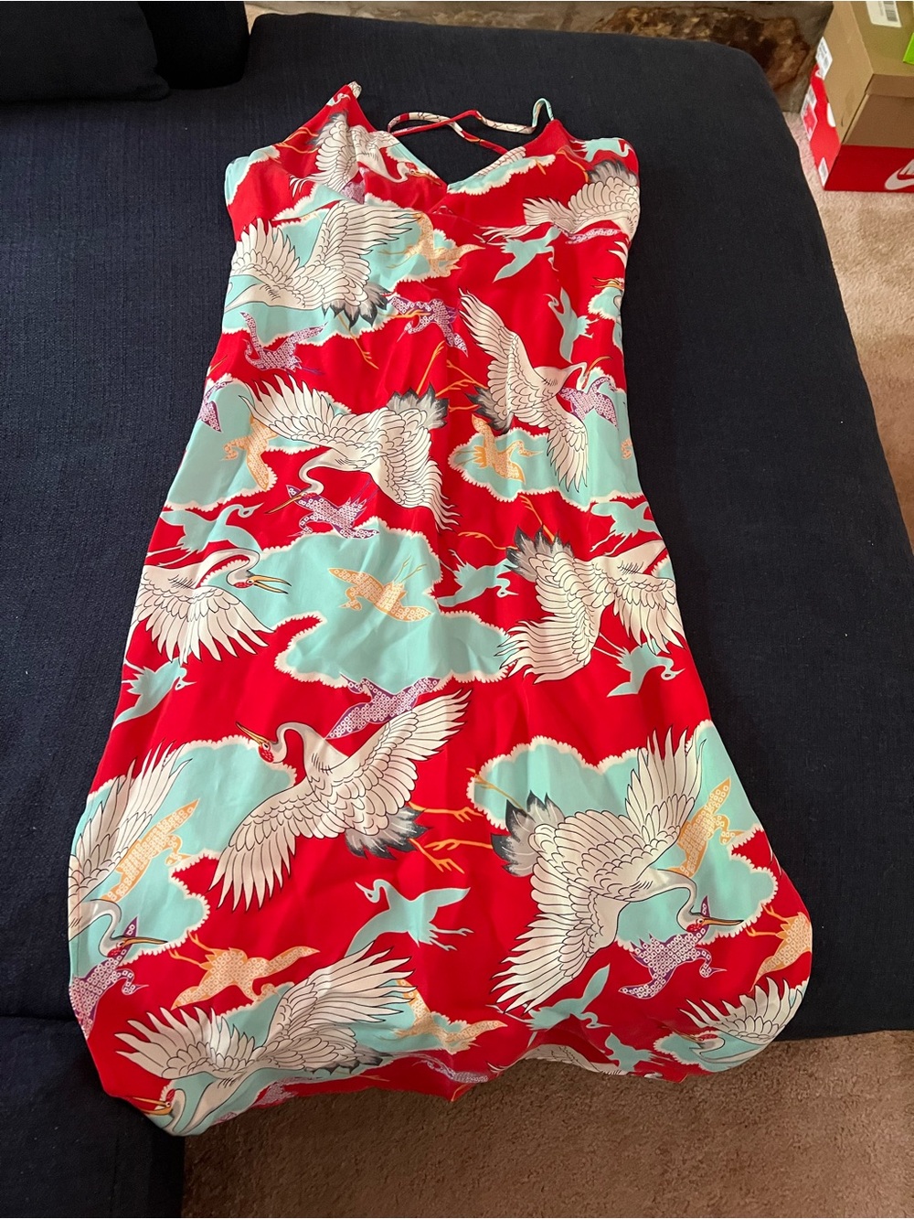 Superdry midi halter slip dress